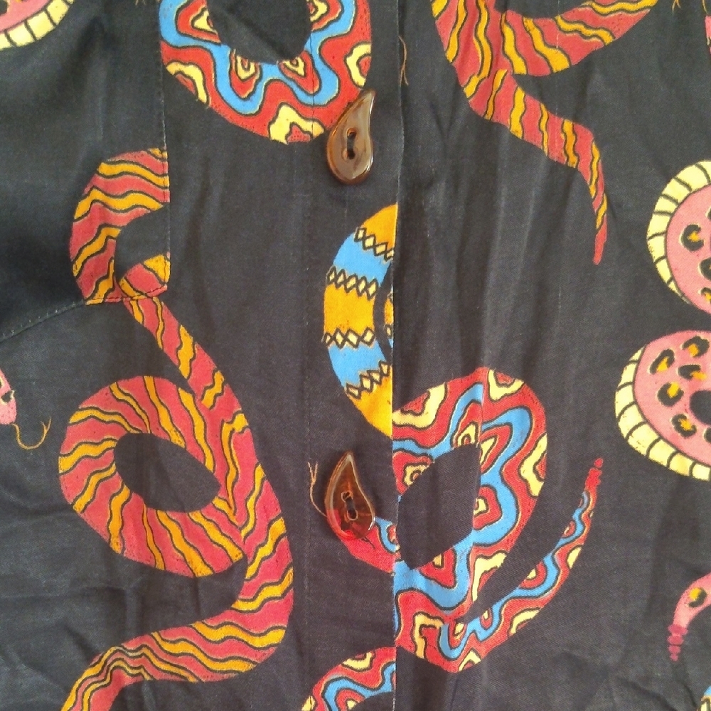 Colorful Snake Print Shirt - Picture 3 of 6